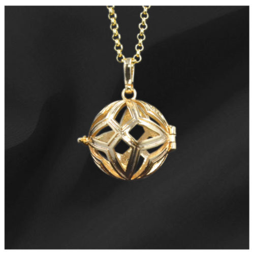 Gold Kite Gem Pendant